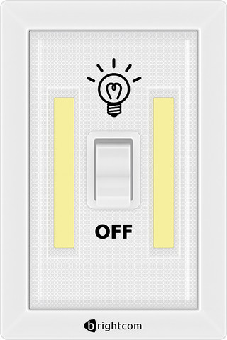 פנס מתג LED ‏לבן 12 יחידות במגש  BH-6058B